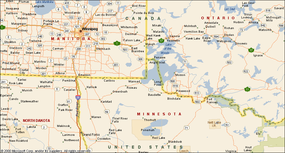  Northern Minnesota - Manitoba - Ontario 